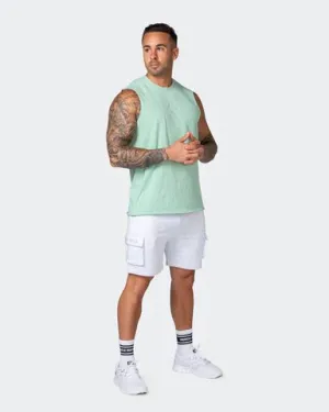 Box Wave Vintage Tank - Washed Pastel Green