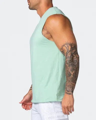 Box Wave Vintage Tank - Washed Pastel Green