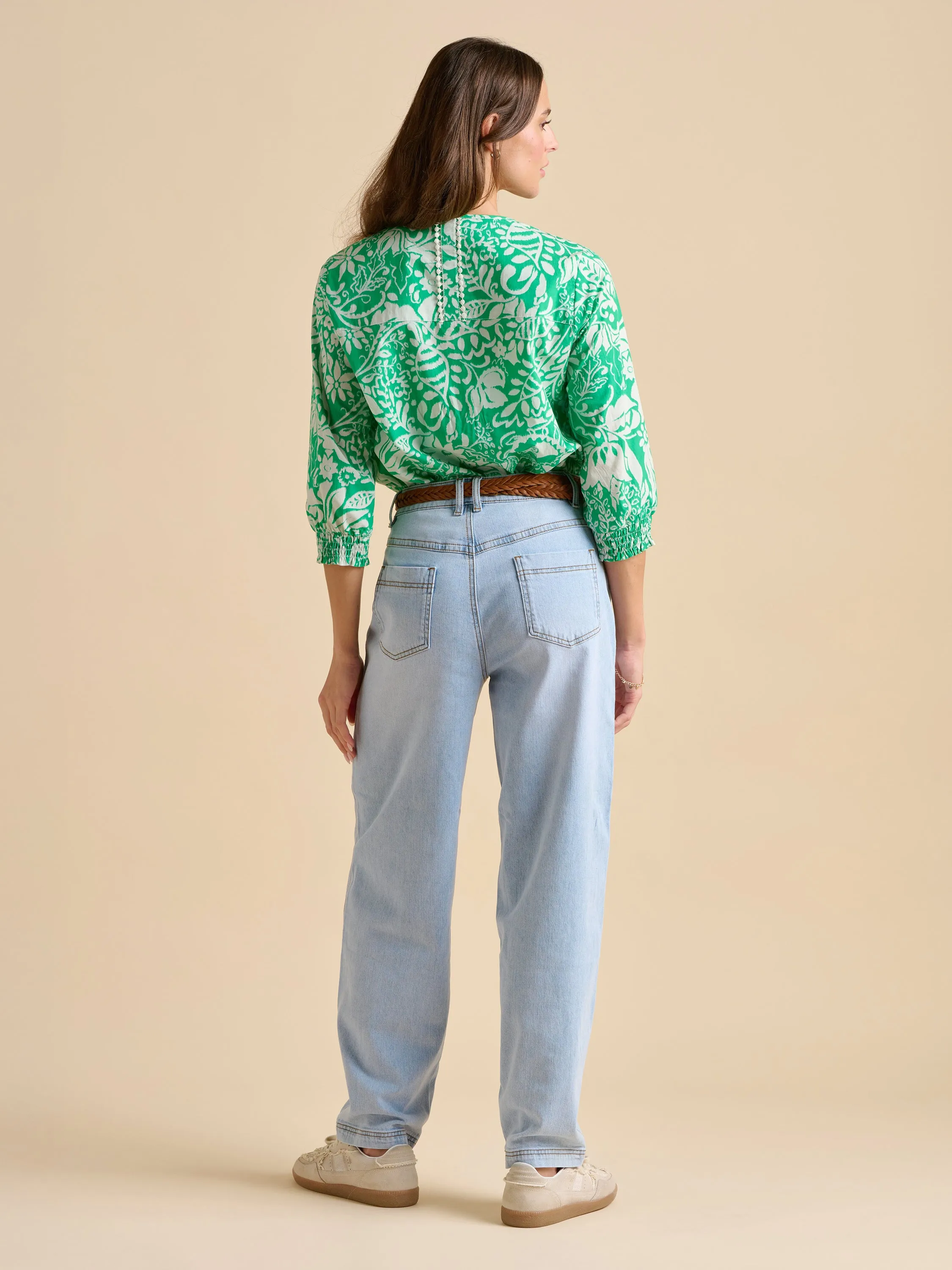 Brakeburn 12 Green Wildflower Blouse