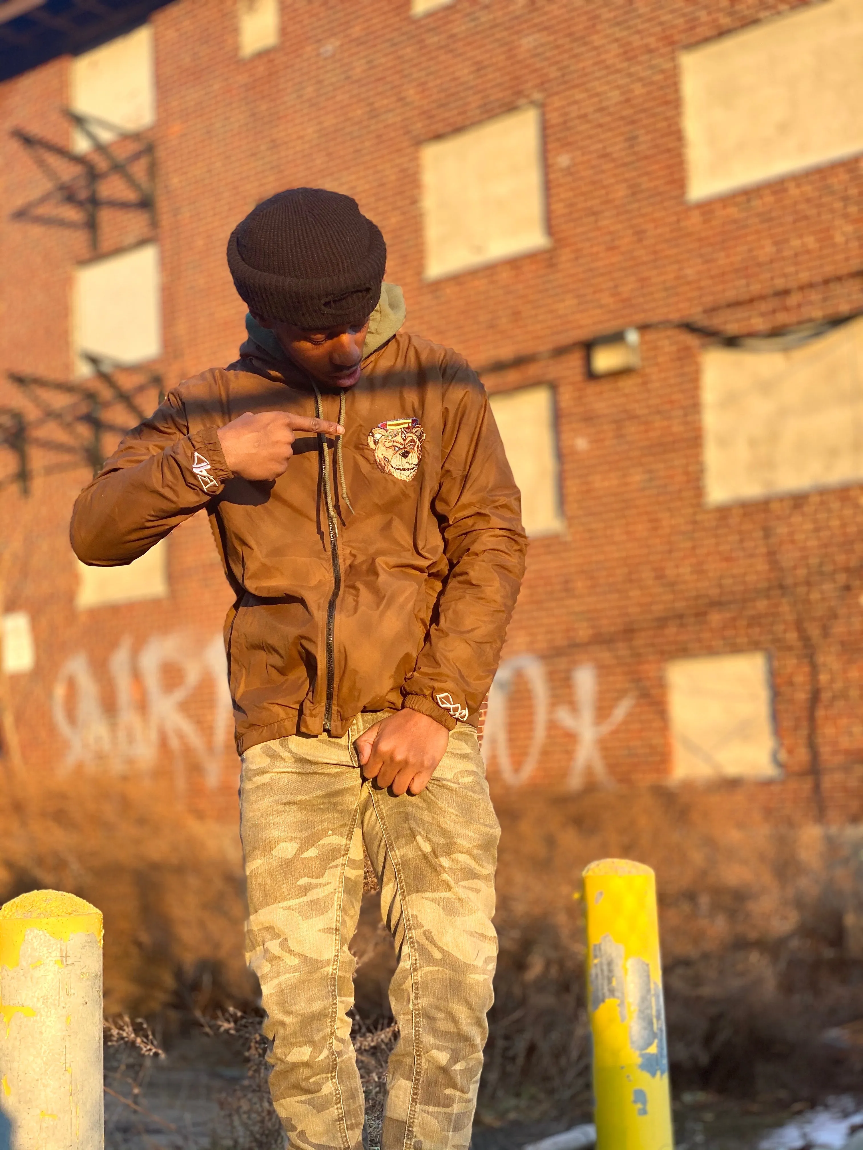 Brown BGC🐻 Windbreaker Jacket