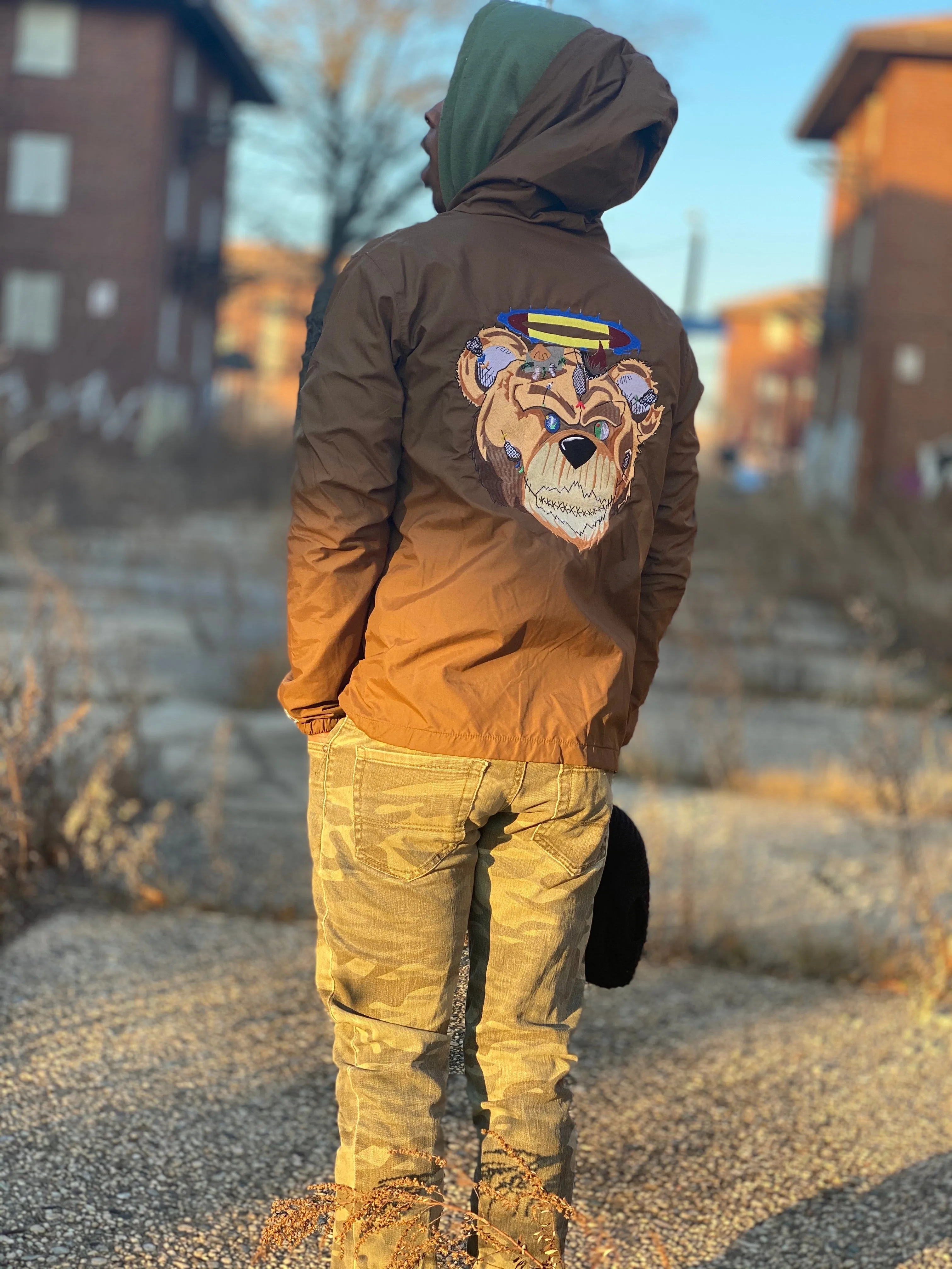 Brown BGC🐻 Windbreaker Jacket