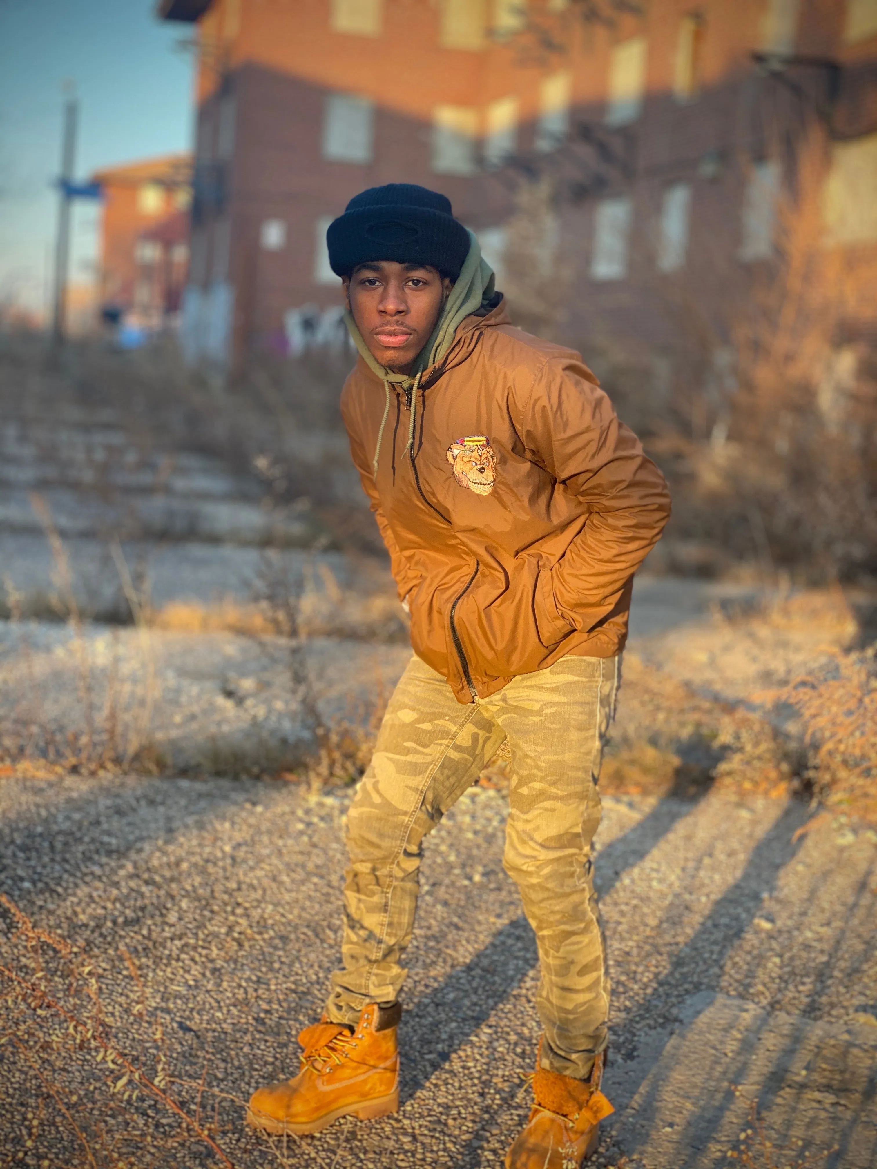 Brown BGC🐻 Windbreaker Jacket