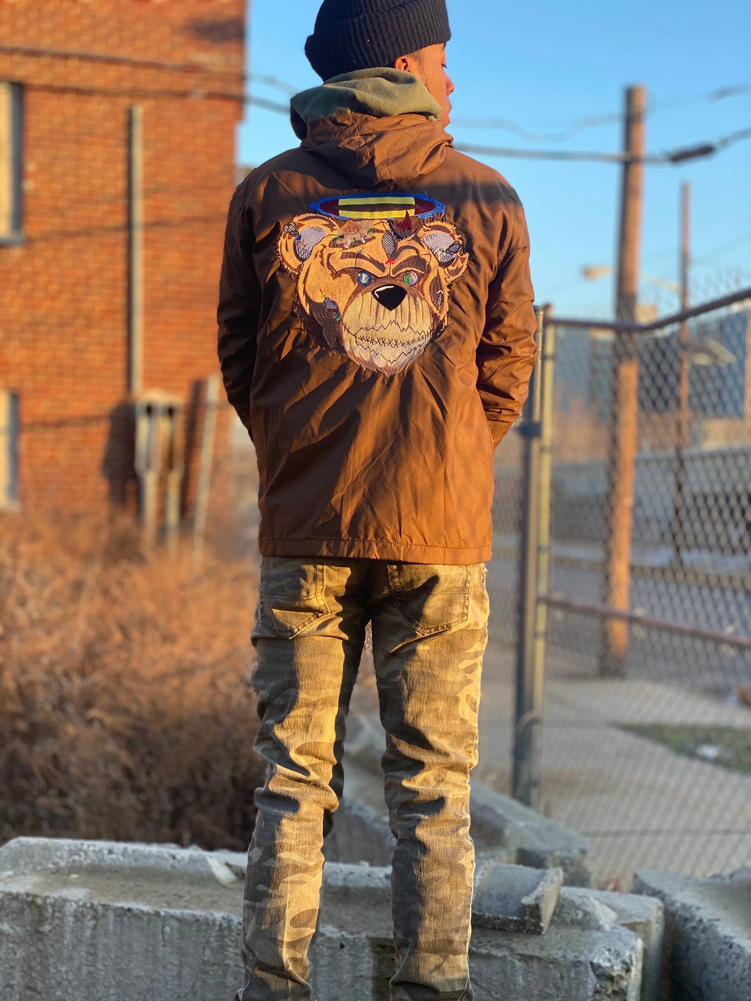Brown BGC🐻 Windbreaker Jacket
