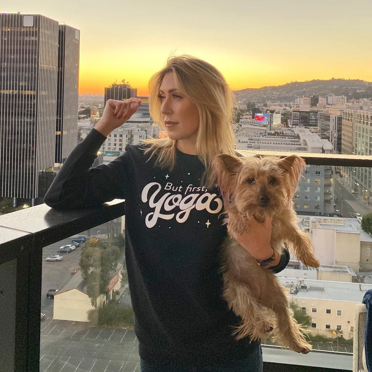 But First, Yoga Sweatshirt