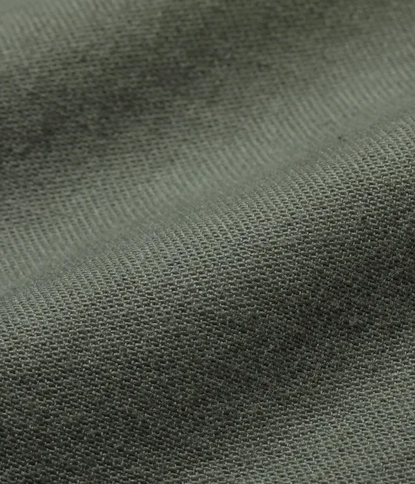 Buzz Rickson's SHIRT MAN'S COTTON SATEEN OLIVE GREEN SHADE107 “DEMILITARIZED ZONE”