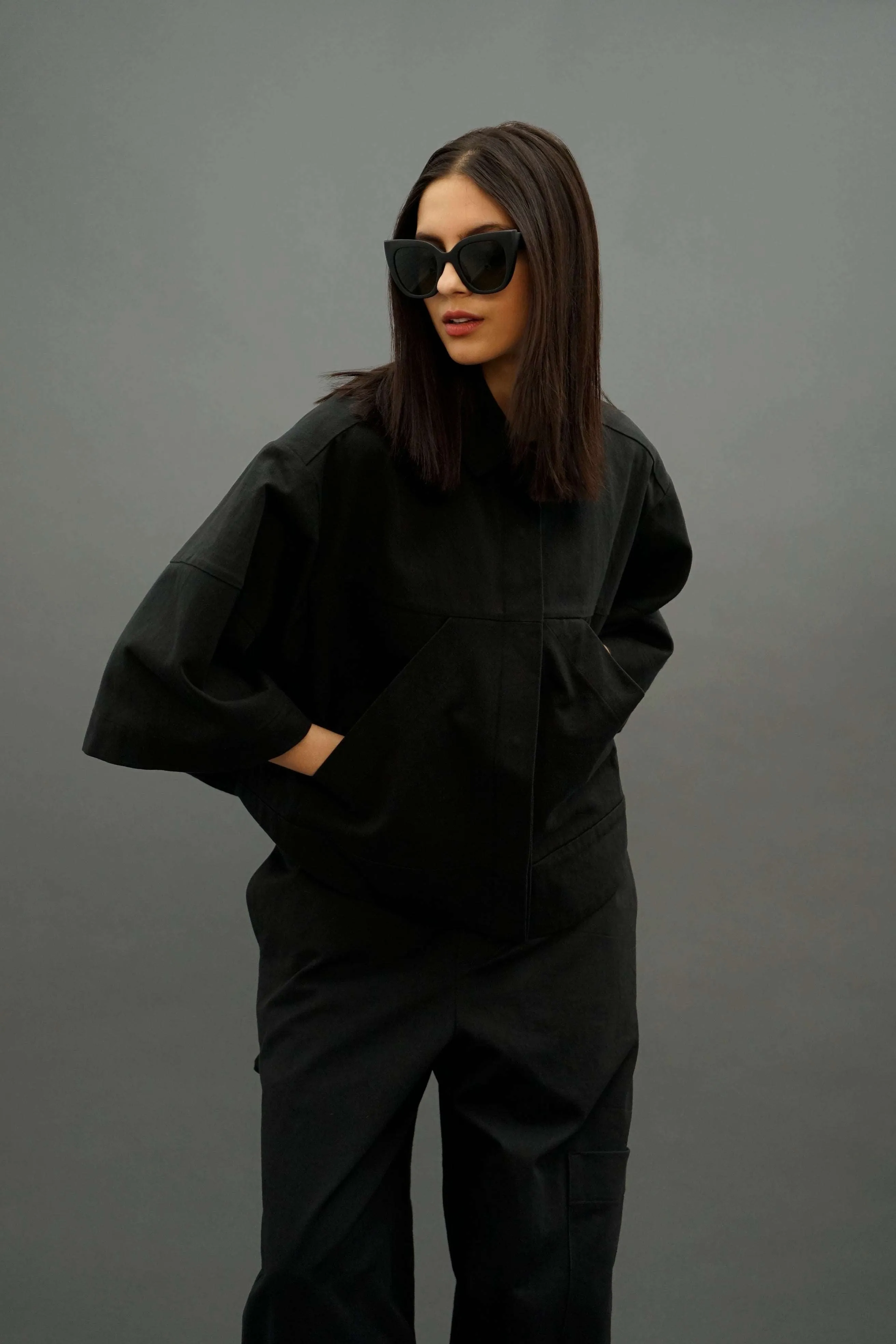 Calle Black Utility Jacket