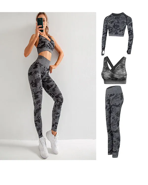 Camouflage Print Gym Sets