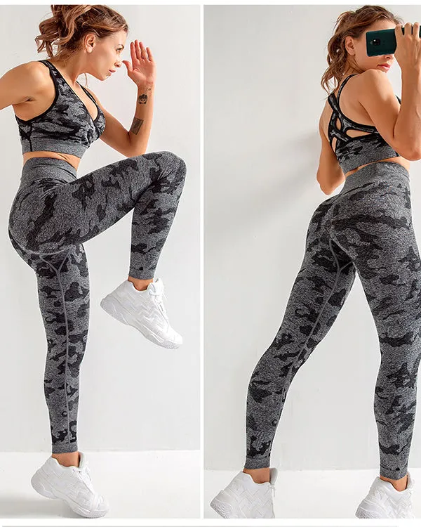 Camouflage Print Gym Sets