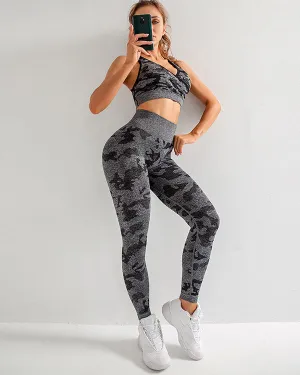 Camouflage Print Gym Sets