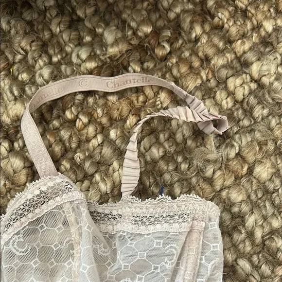 Chantelle Vintage Full Lace Baby Pink Lingerie Bra