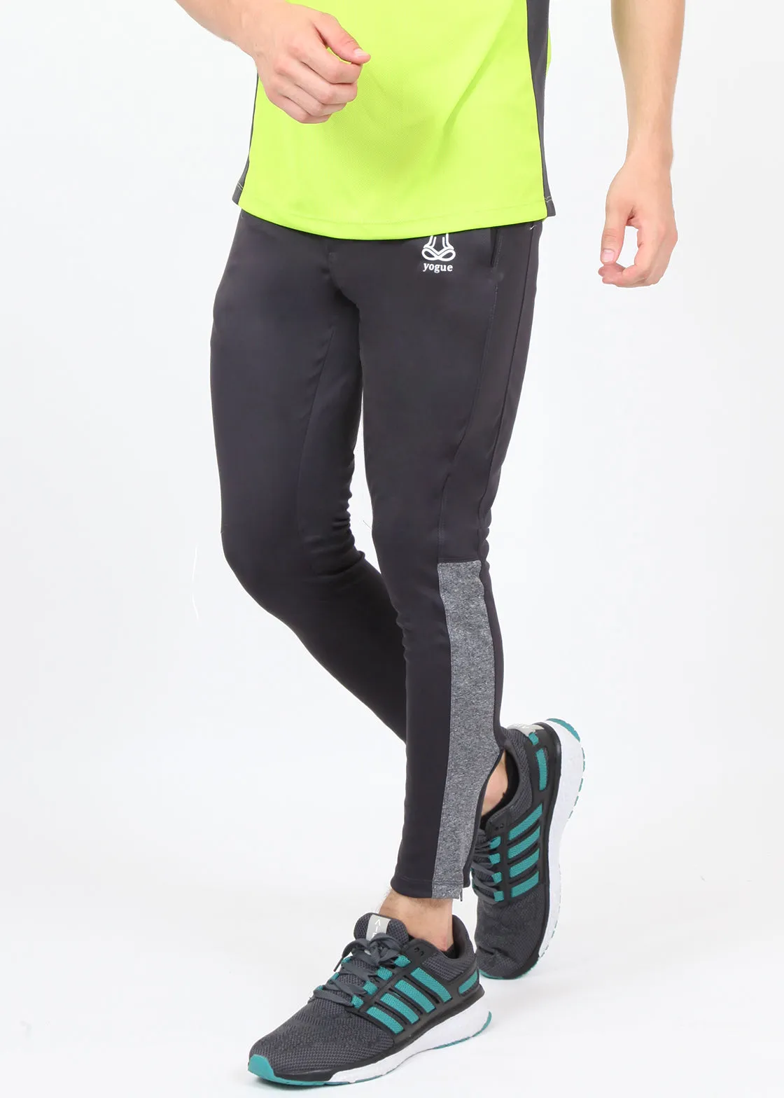 Charcoal Grey Men's Running Tights