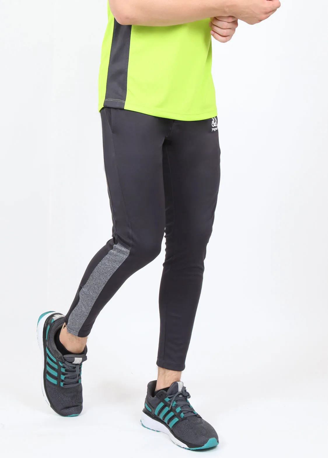 Charcoal Grey Men's Running Tights