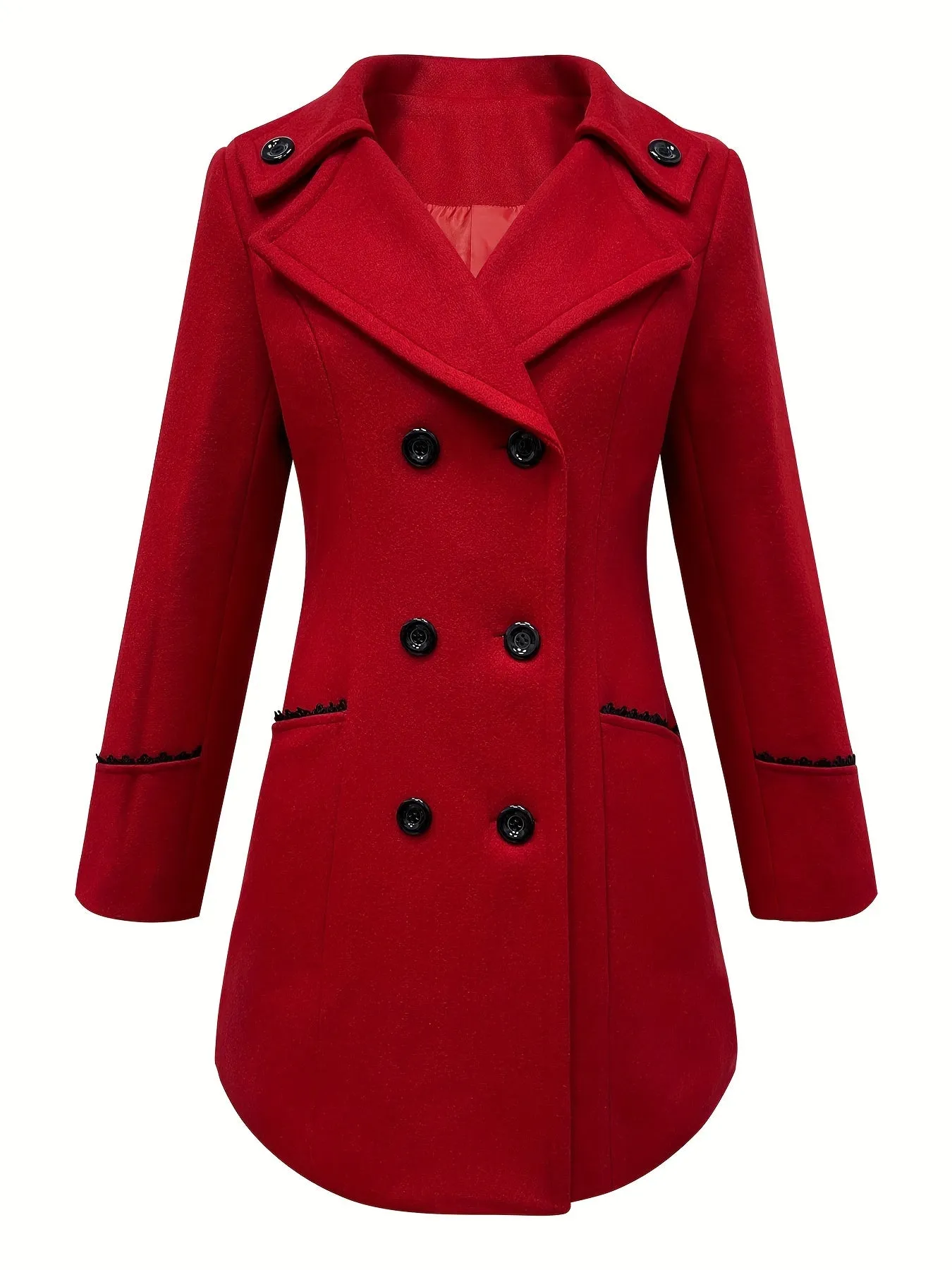 Chic DoubleBreasted Lapel Coat for Fall  Winter