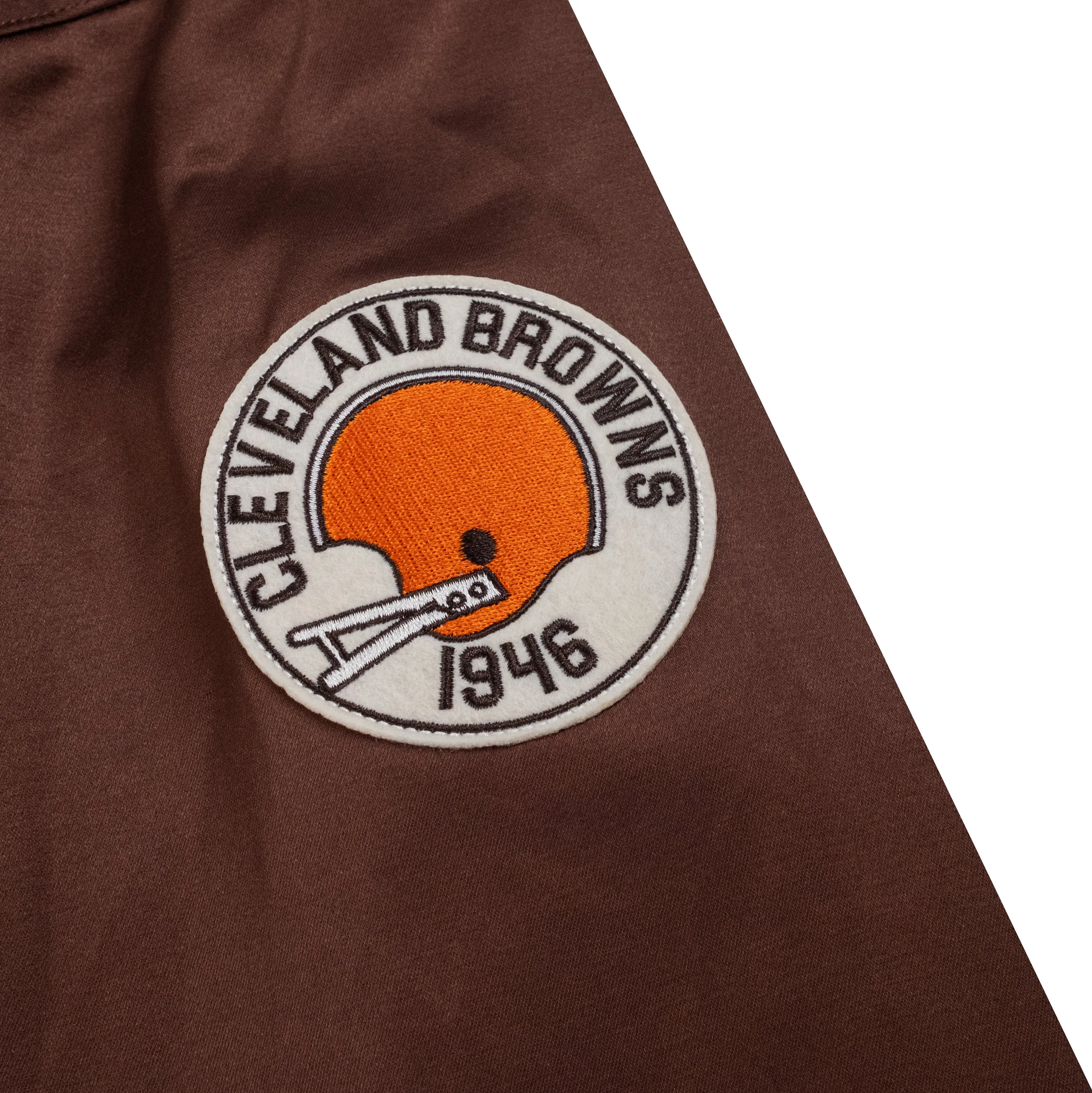 Cleveland Browns Satin Windbreaker