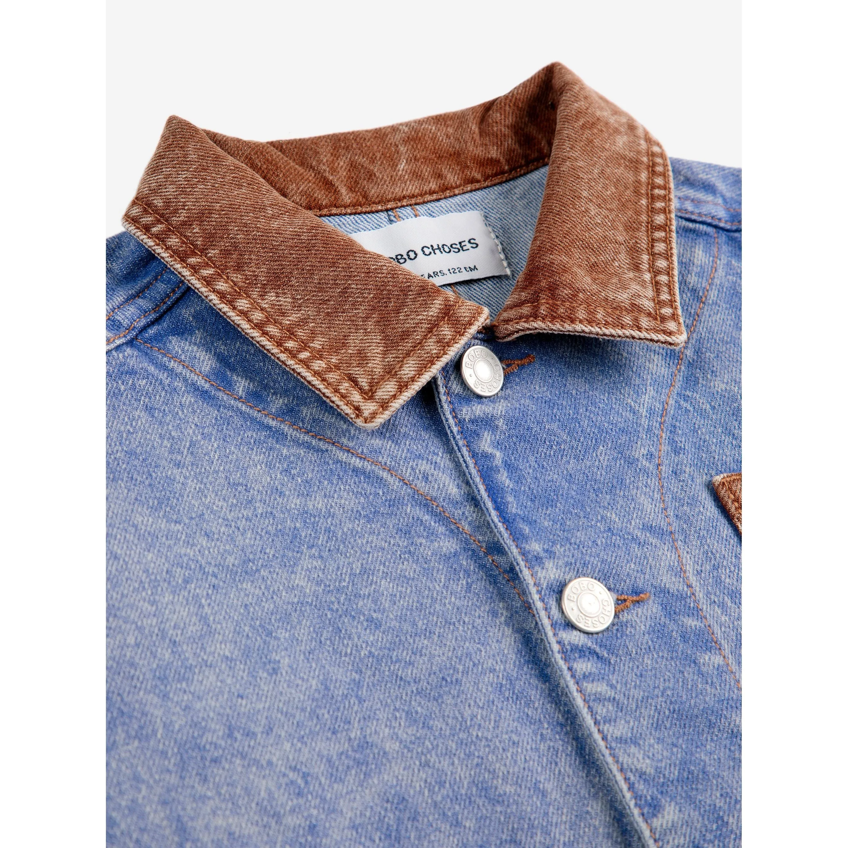 Color Block Denim Jacket