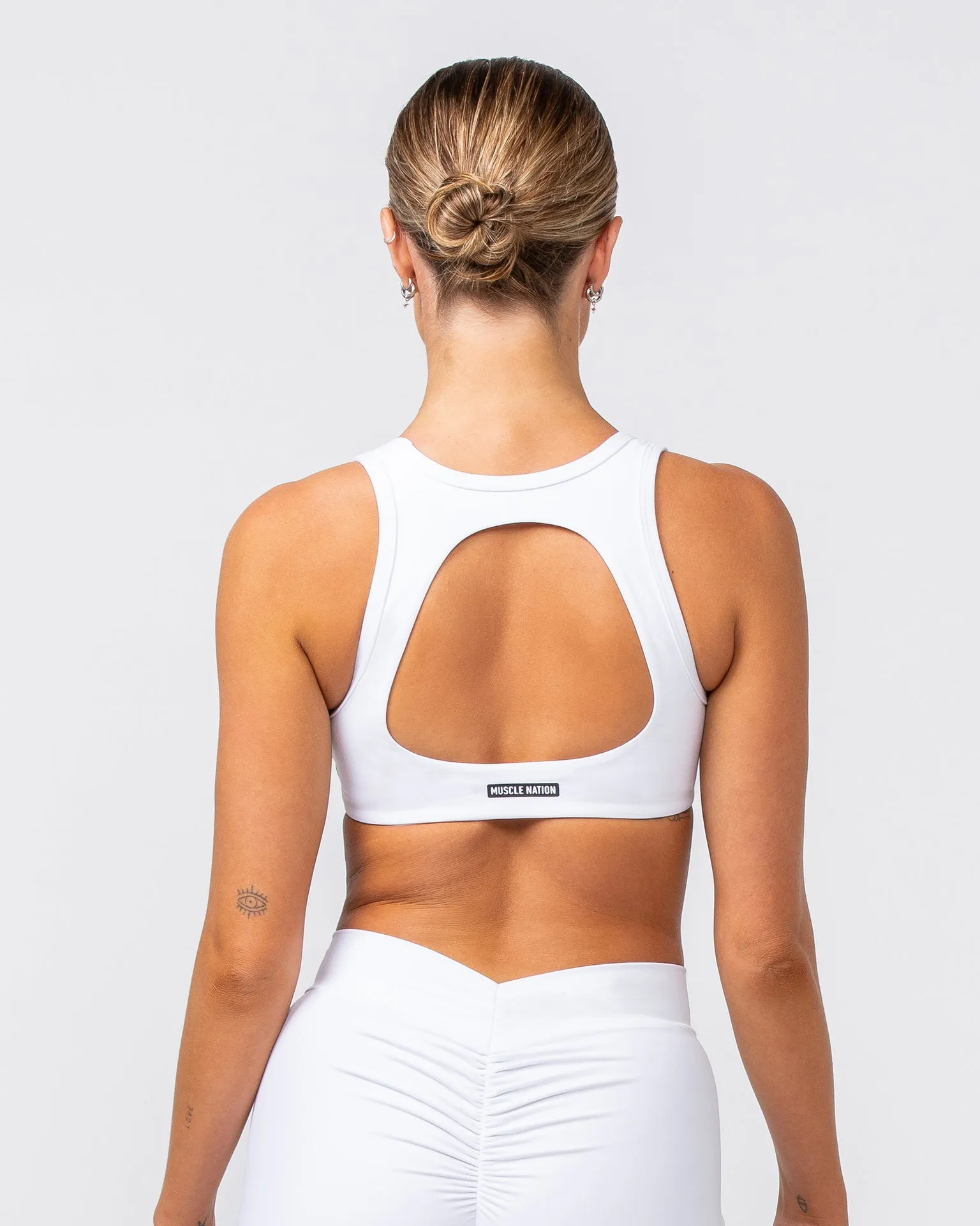 Contrast Bralette - White