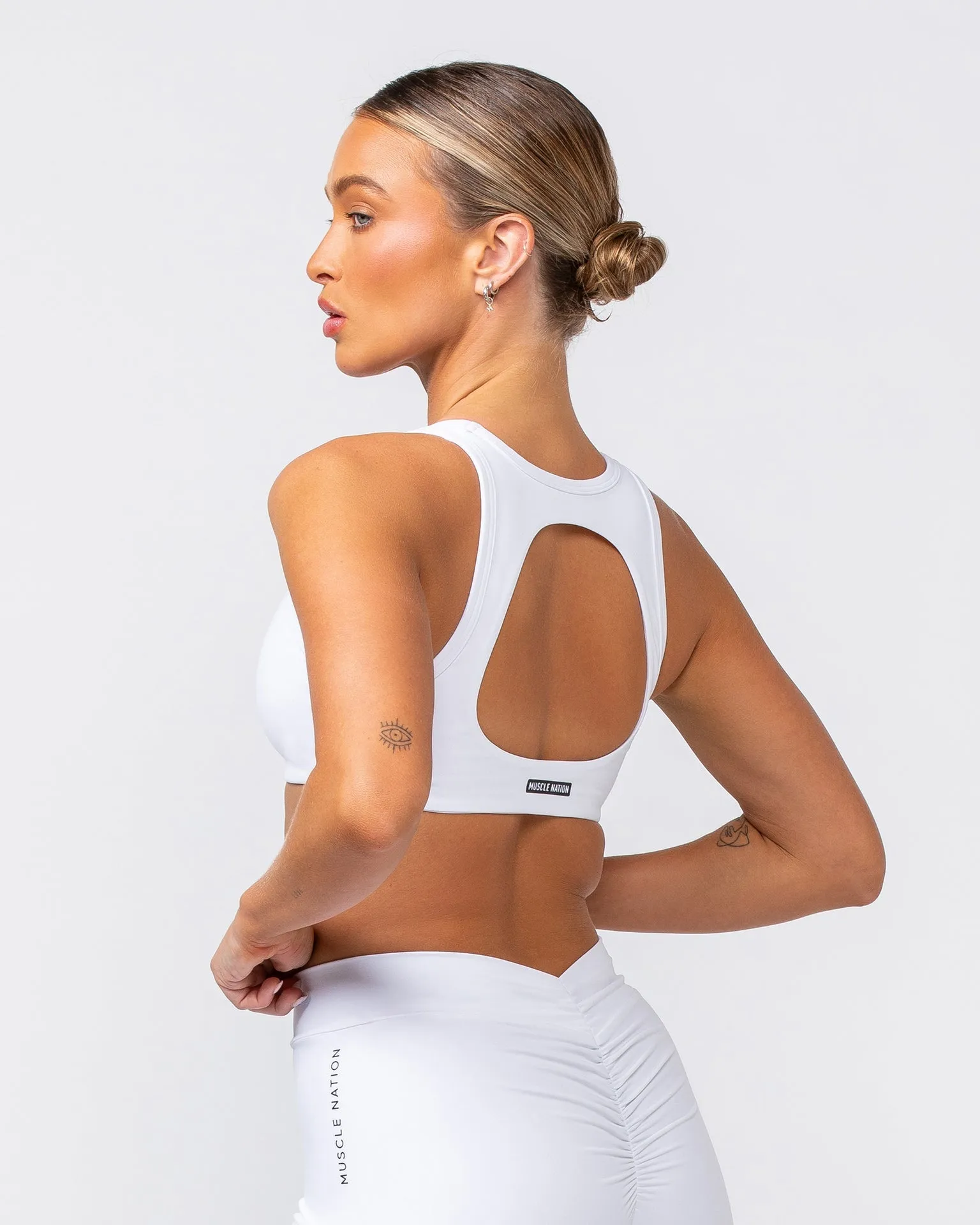Contrast Bralette - White