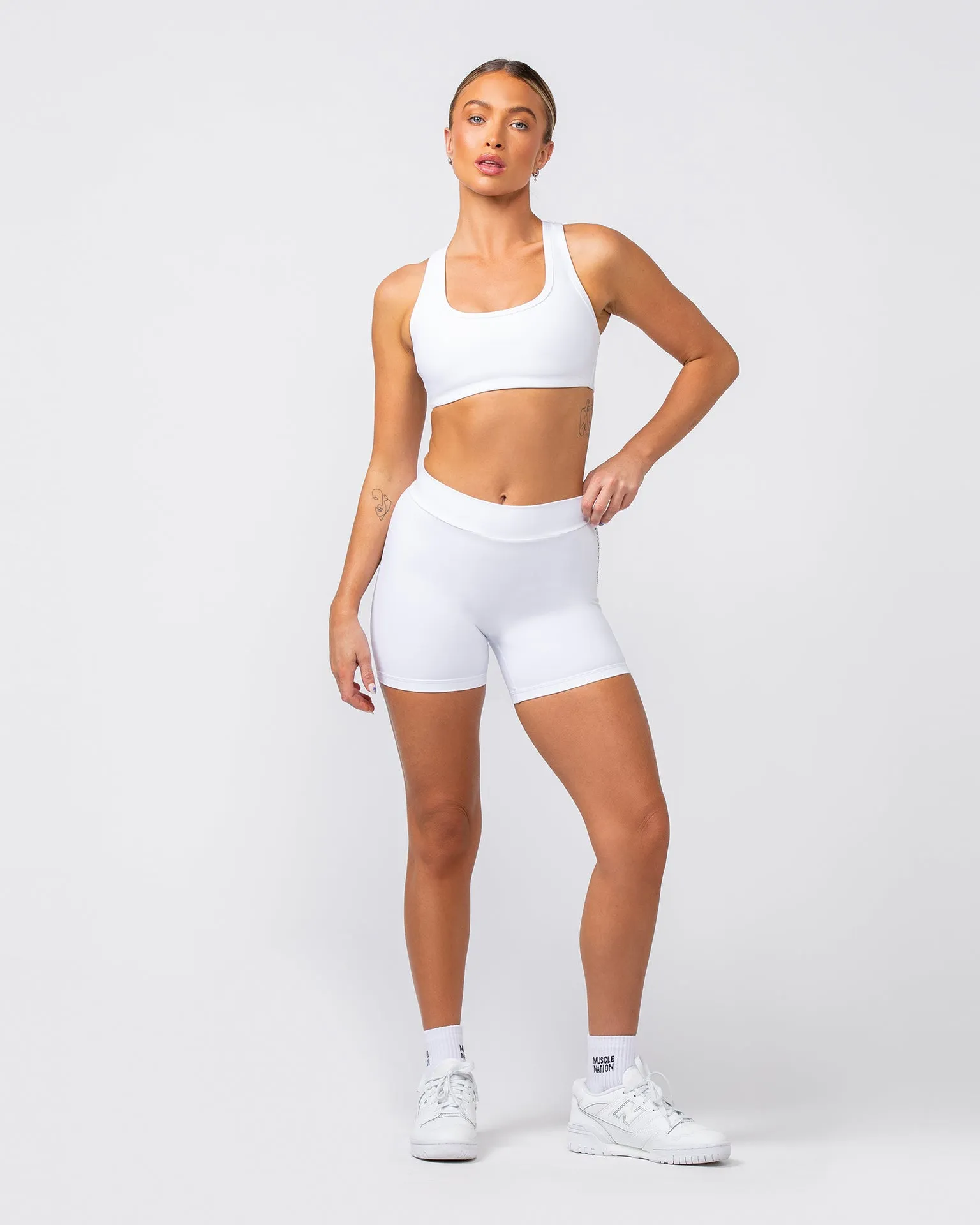 Contrast Bralette - White