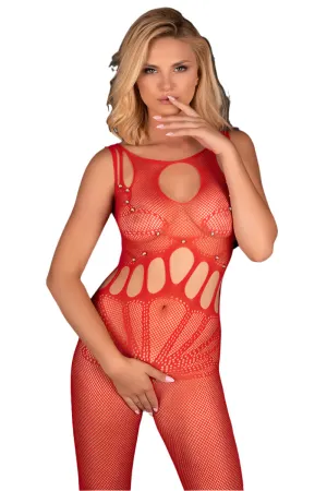 Corsetti Amahil Red Bodystocking