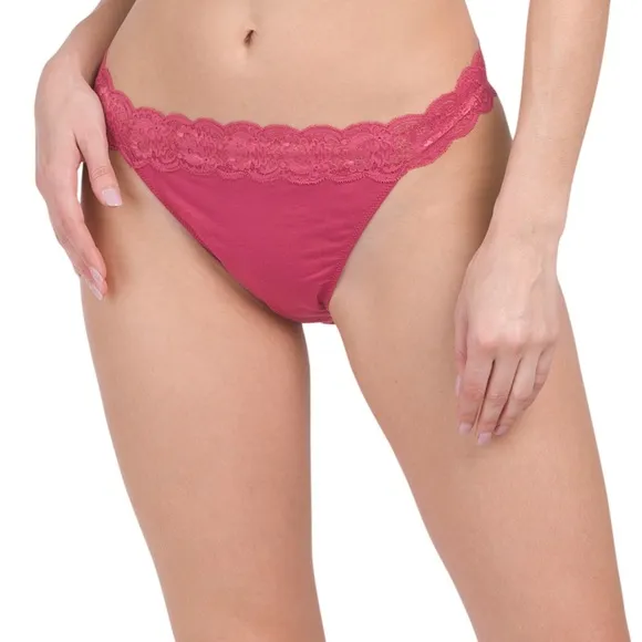 Cosabella Emergency Lingerie Bag: 2 Thongs &amp; 1 Bikini - Size 16-20 Underwear Set