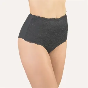 Cotton Club Cecilia High Waist Brief - Black