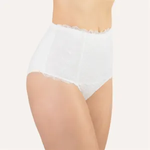 Cotton Club Cecilia High Waist Brief - White