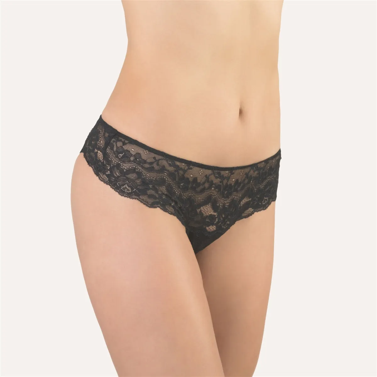 Cotton Club Ginevra Brazilian Brief - Black