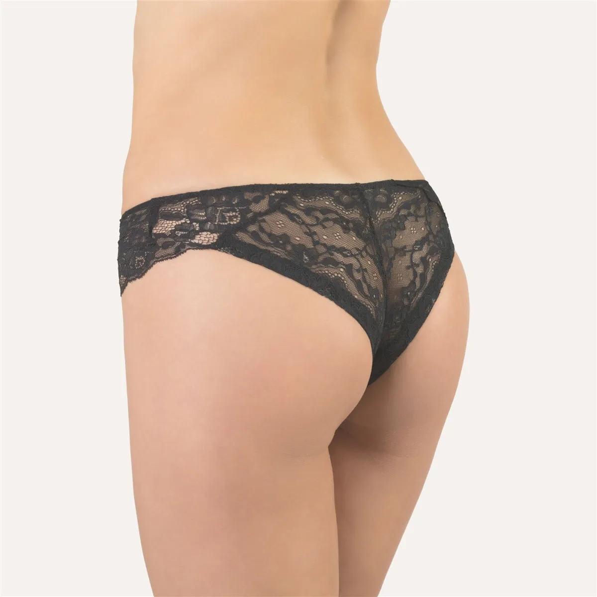 Cotton Club Ginevra Brazilian Brief - Black