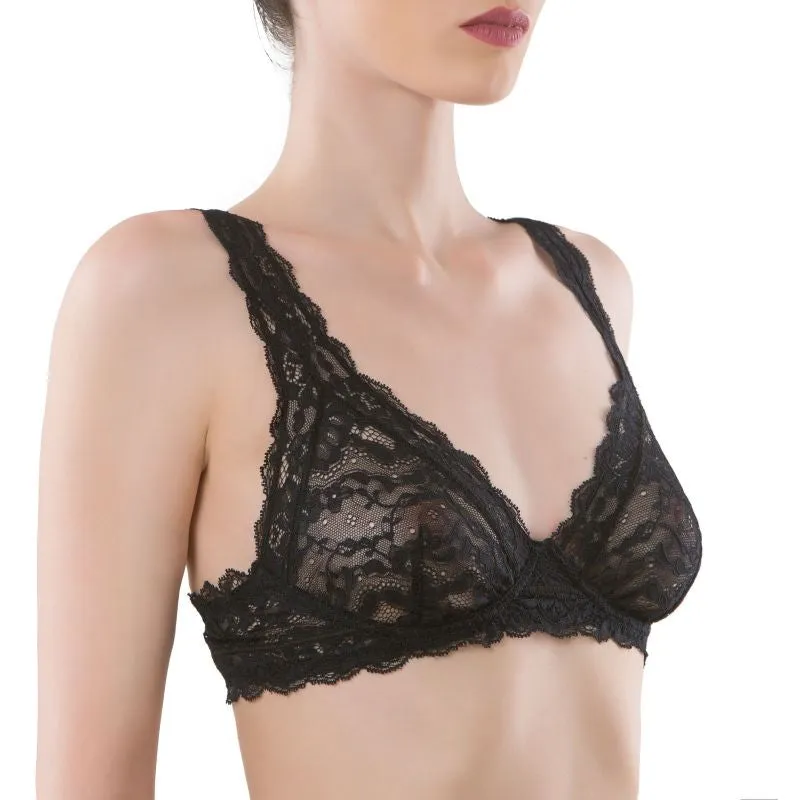 Cotton Club Sabina Bra - Black