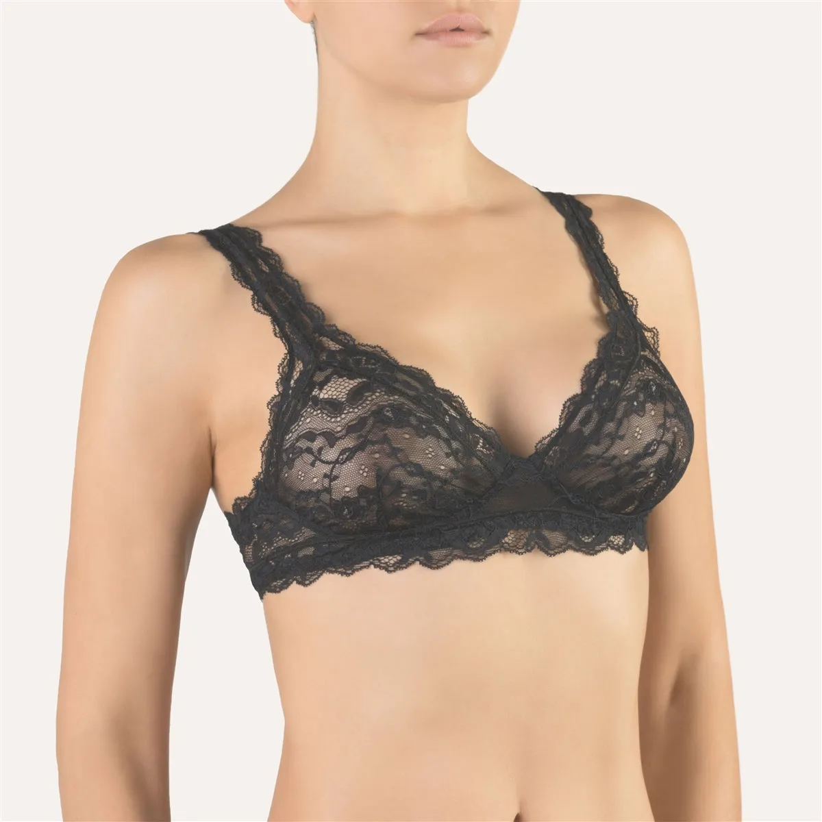 Cotton Club Sabina Bra - Black