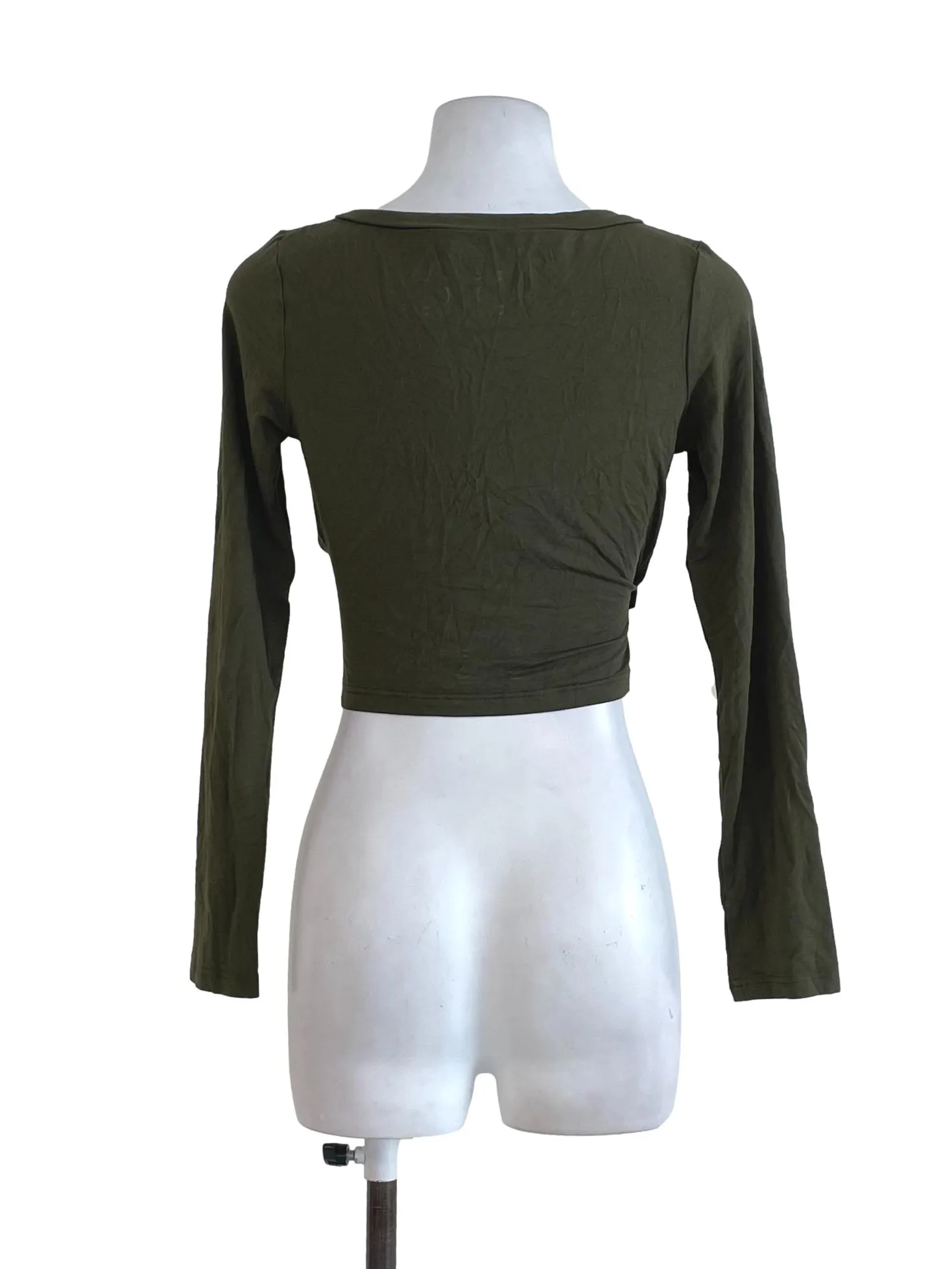 Crocodile Green Cross Layered Top