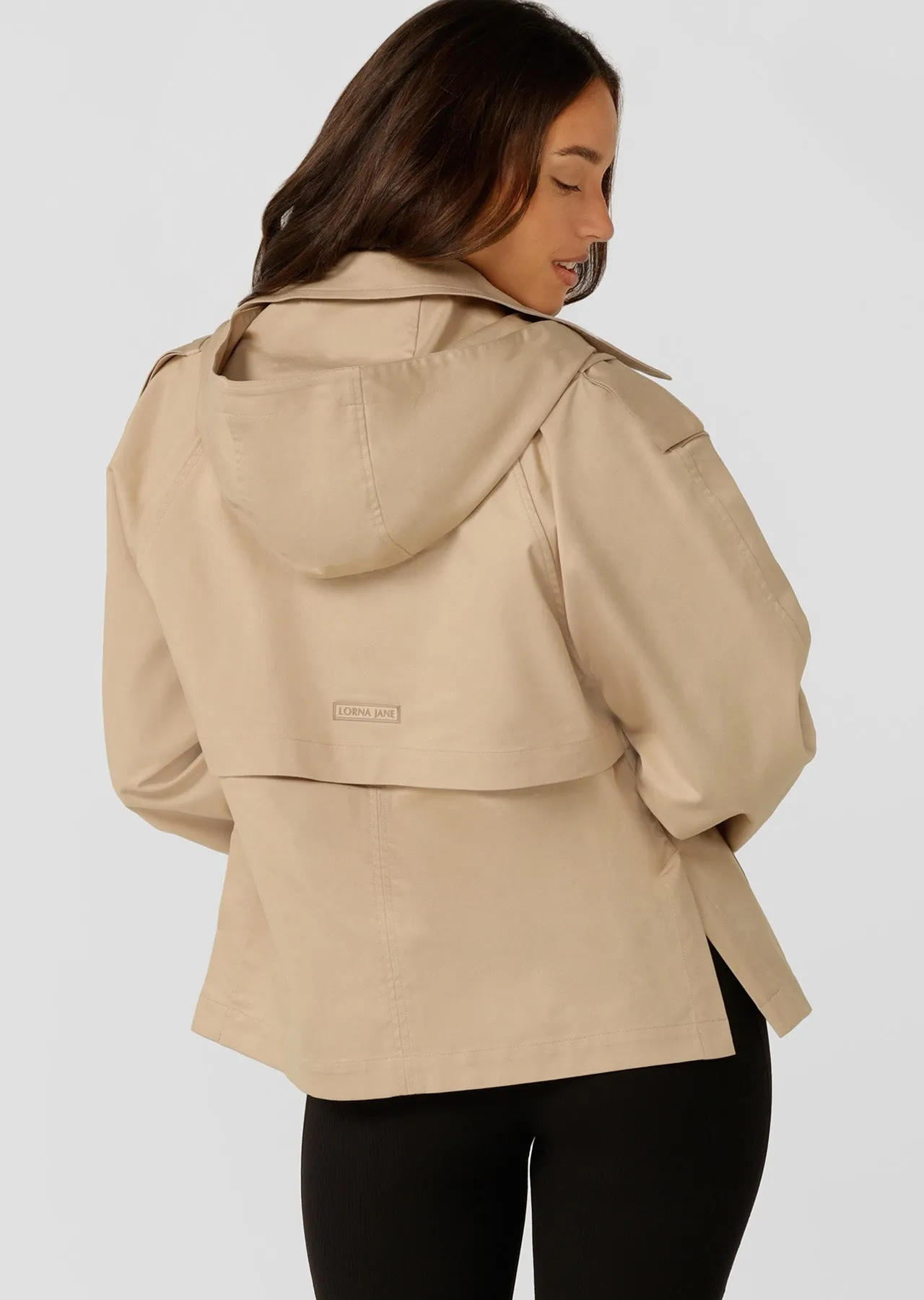 Cropped Sports Trench