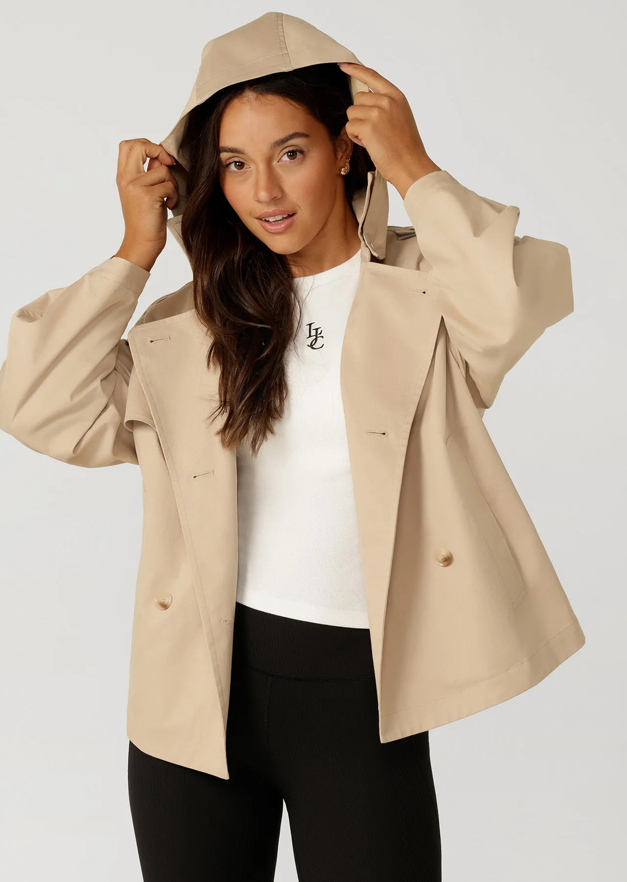 Cropped Sports Trench