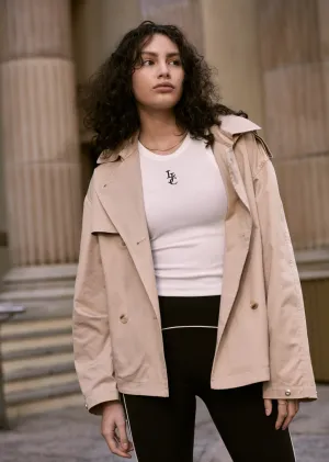 Cropped Sports Trench