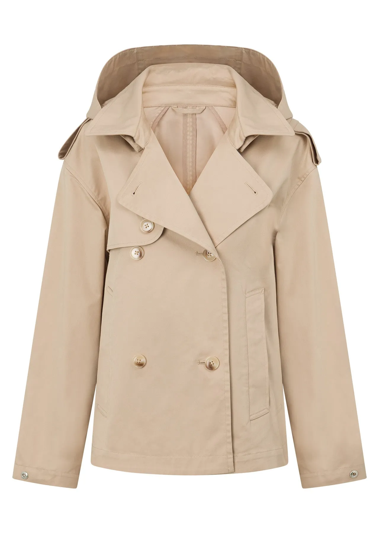 Cropped Sports Trench