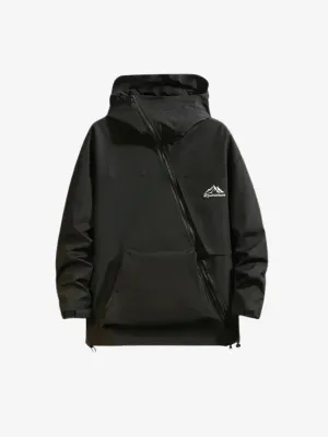 CROSS ZIP WINDBREAKER JACKET