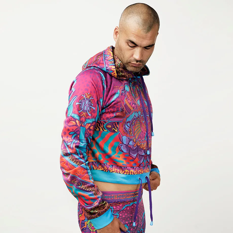 CRYPTIC FREQUENCY CROP HOODIE