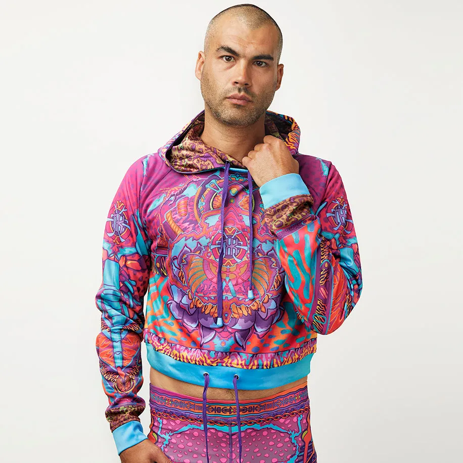 CRYPTIC FREQUENCY CROP HOODIE