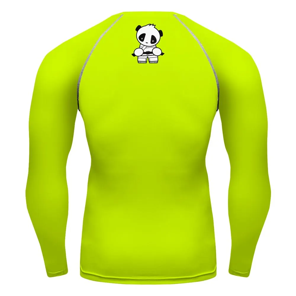 Cute Panda Jiu Jitsu Compression Shirt - BJJ, MMA, Running Cyling