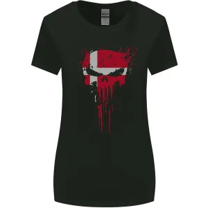 Denmark Skull Gym Training Bodybuilding Womens Wider Cut T-Shirt