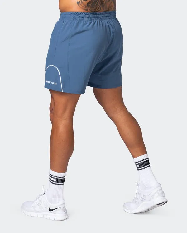 Deuce Training Shorts - Denim Blue