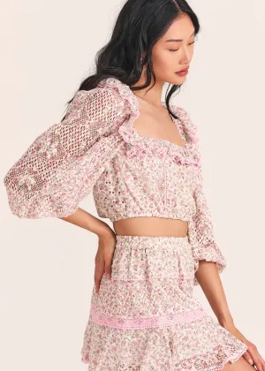 Dorabella Crop Top (Petunia Pink)