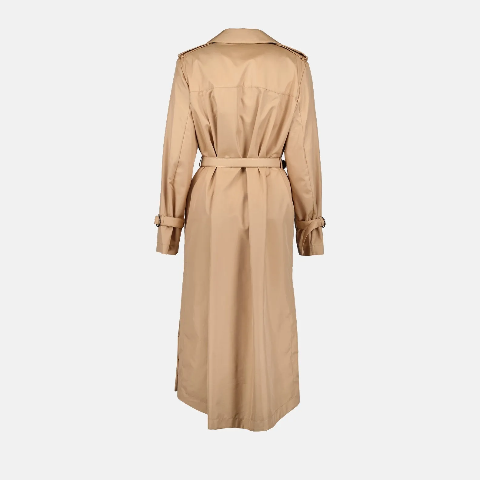 Double-Breasted Beige Trench Coat