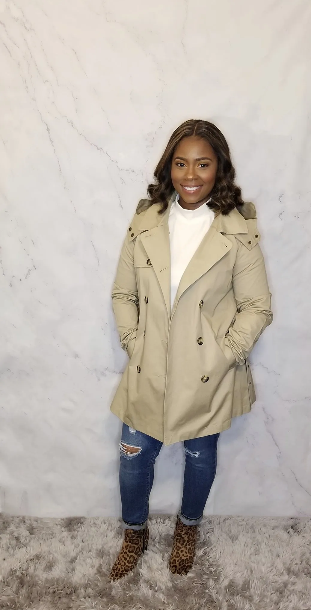 Double Breasted Trench Jacket