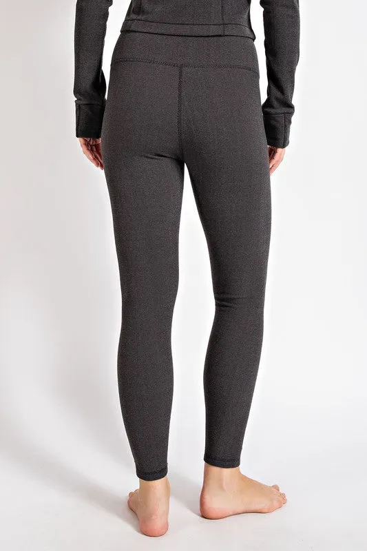 ECHO brushed high waist leggings
