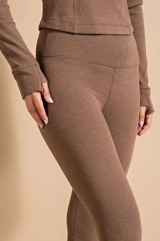 ECHO brushed high waist leggings