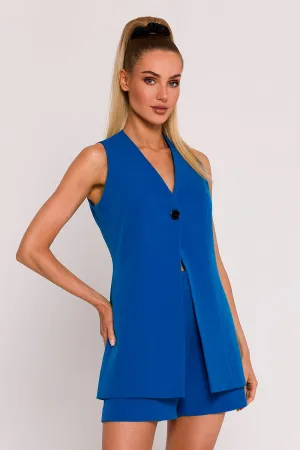 Elegant V-Neck Tailored Gilet