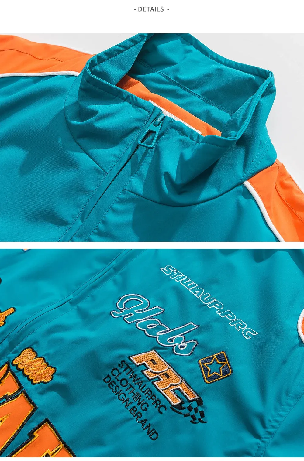 Embroid Racing Motorcycle Jacket