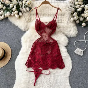 Emma Lace Lingerie With Thongs