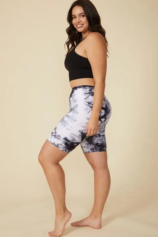 ERA CURVE tye-dye biker short